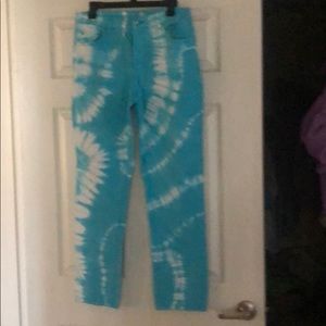 Tie Dyed Diane Gilman Jeans